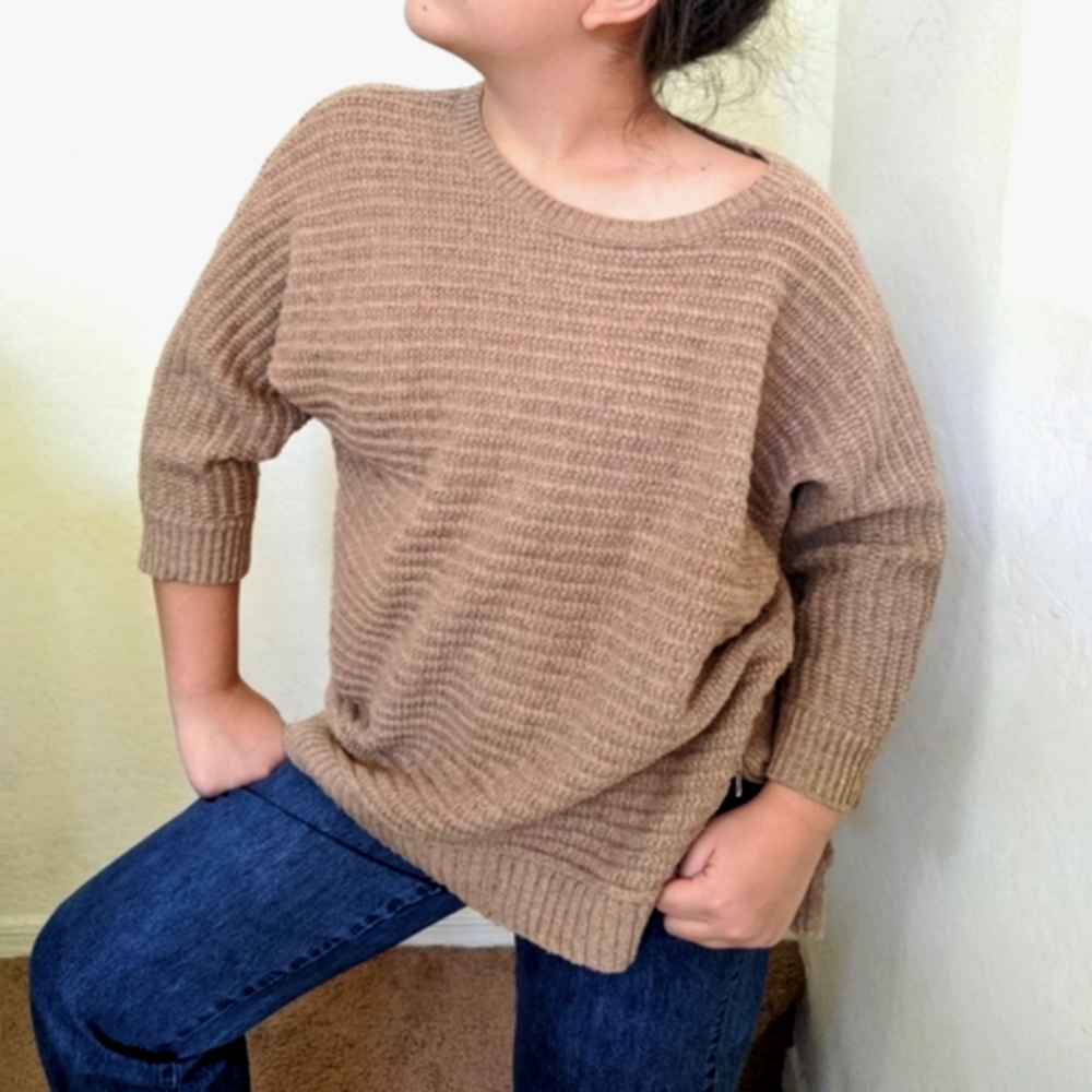 Banana Republic Cotton Wool Neutral Tan Sweater